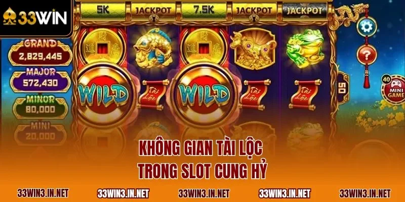 Không gian tài lộc trong slot cung hỷ 